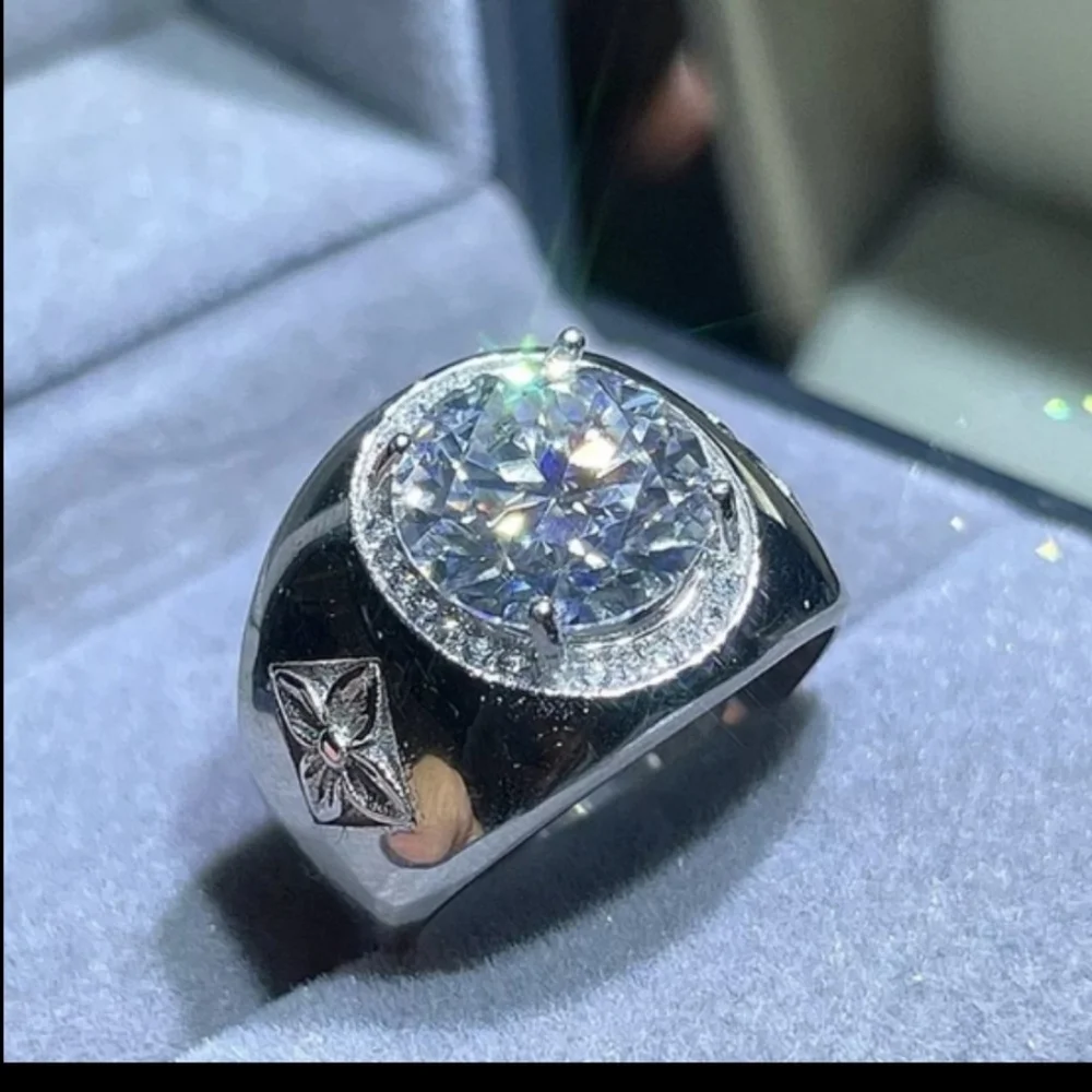 Certificate 5ct Moissanite Ring
